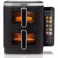 سرخ کن بدون روغن دو طبقه 11 لیتری ساچی saachi مدل NL-AF-4796D ارسال از فارس