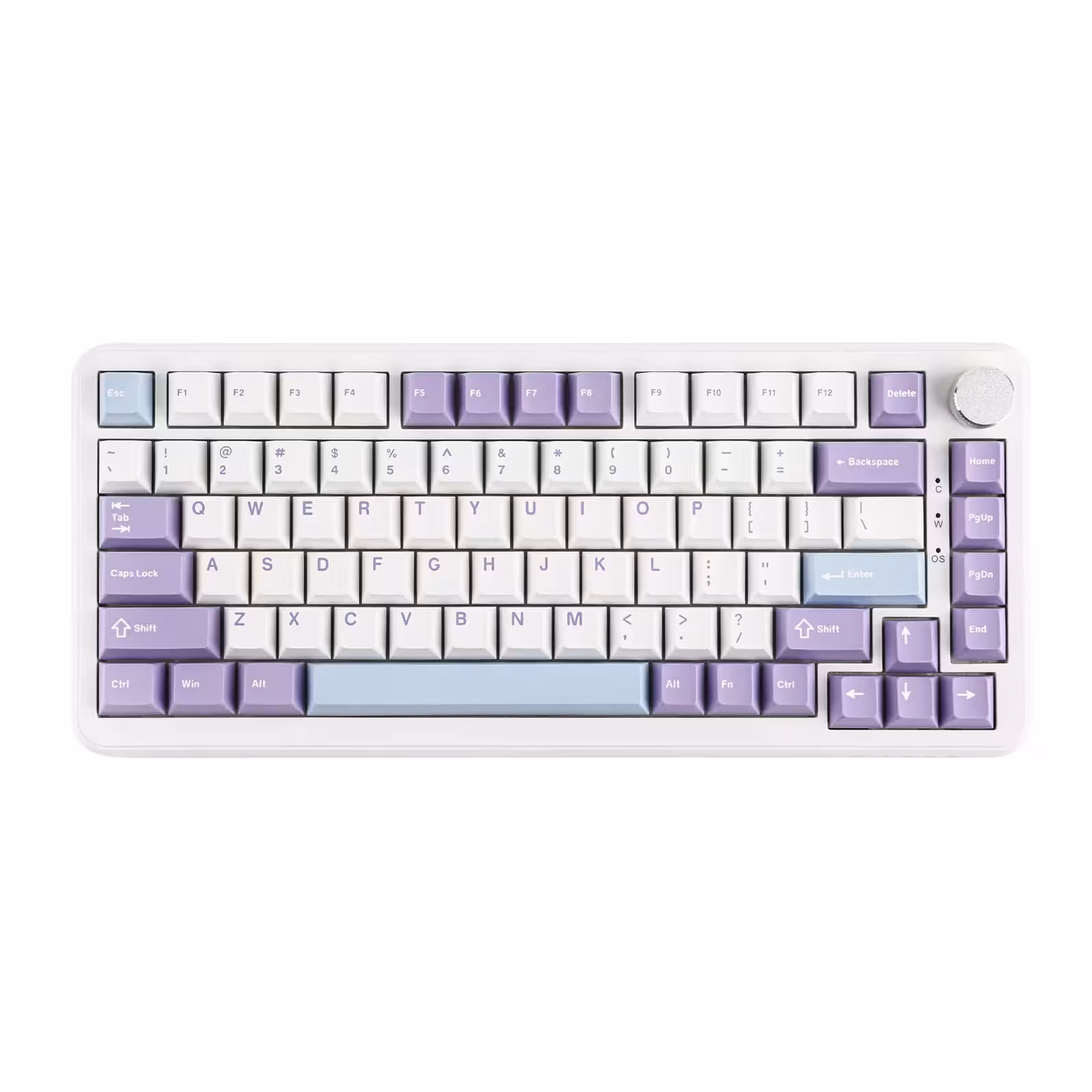 خرید کیبورد ایجز Ajazz AK820 Max White Purple Blue Wired با بهترین قیمت