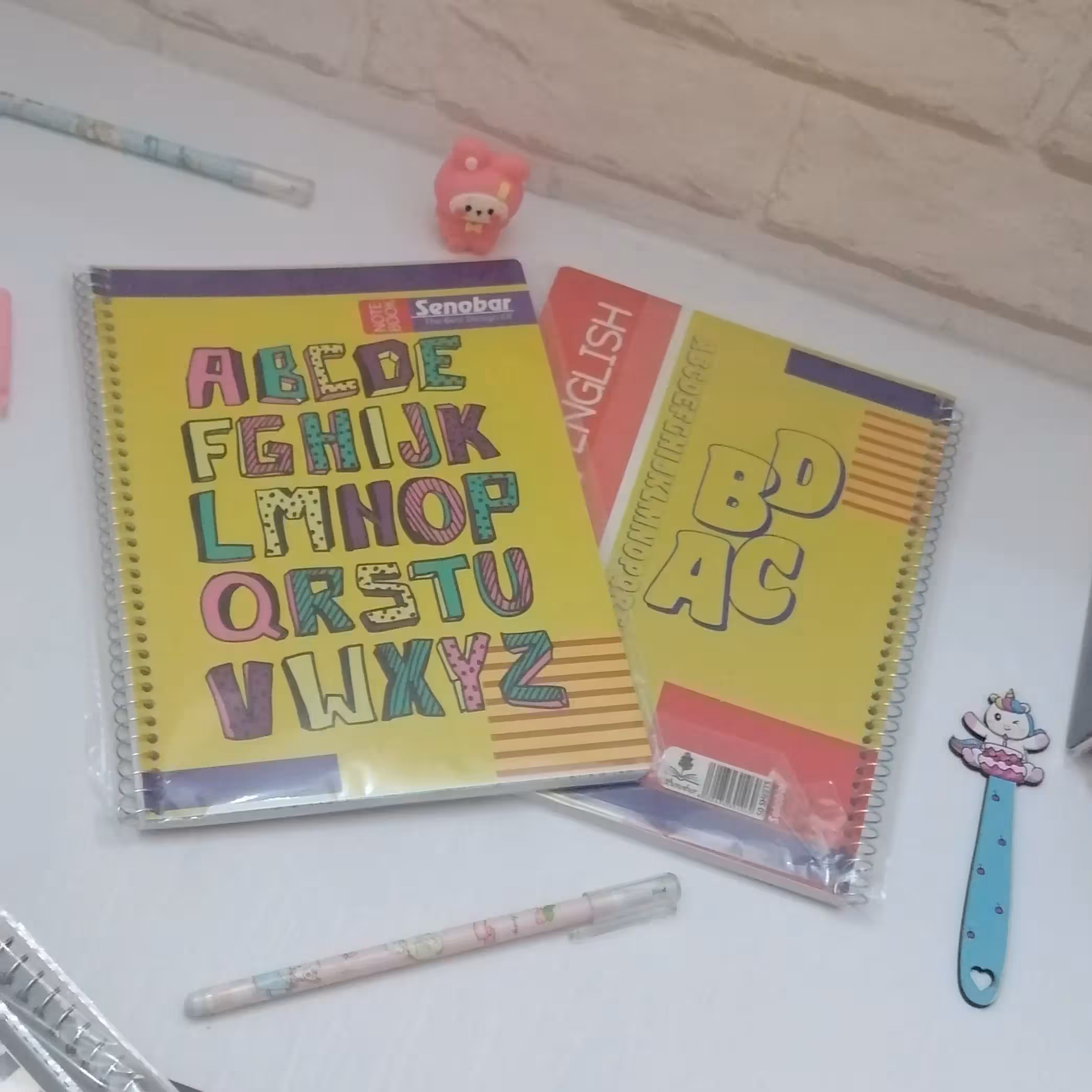 دفتر زبان دو خط 50 برگ طرح کلاسیک