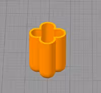 مدل سه بعدی شات شمع طرح گل کد01 (STL)