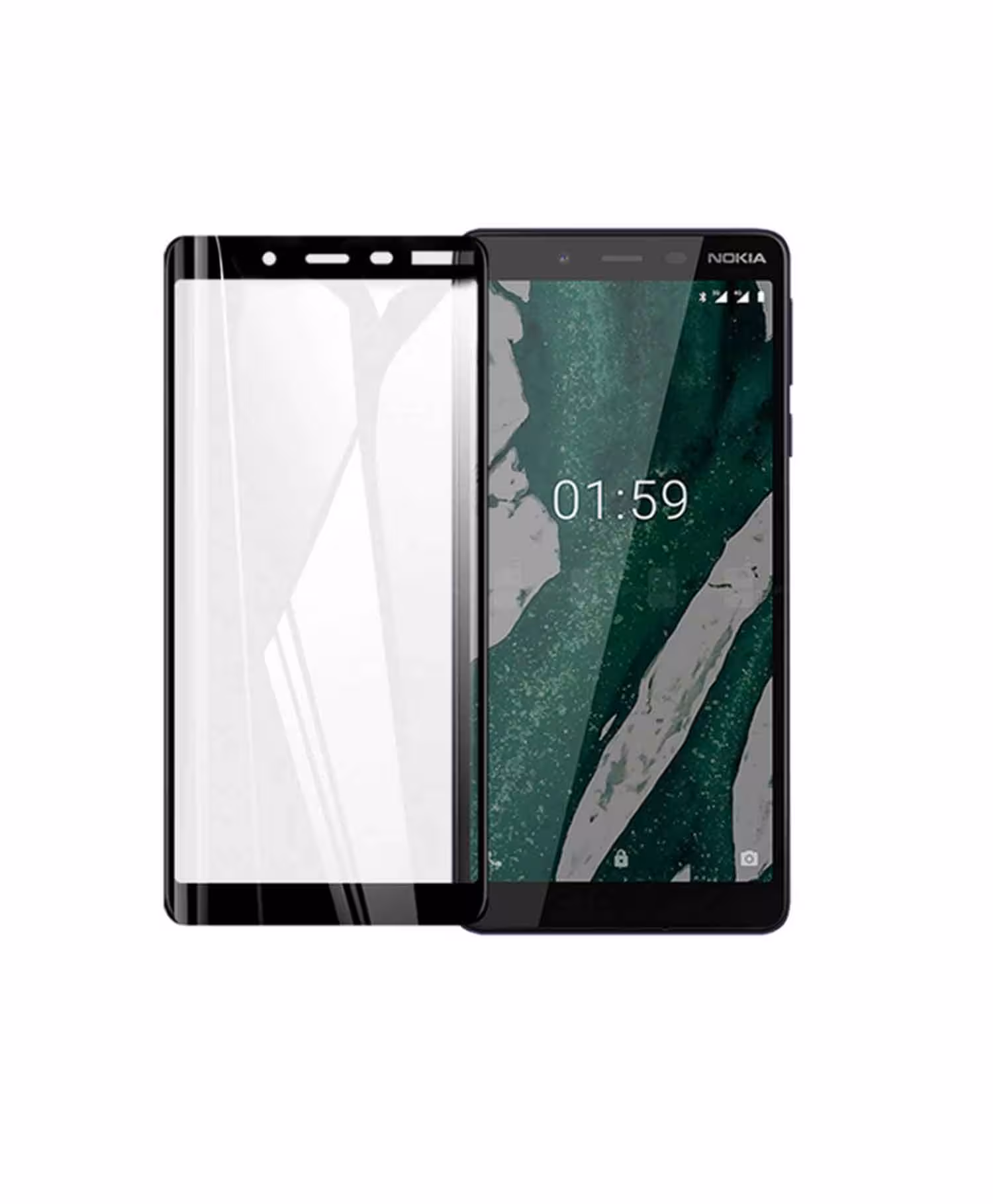 گلس فول تمام چسب موبایل نوکیا Nokia 1 Plus