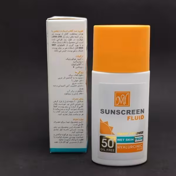 فلوئید ضد افتاب مای مدل هیالورونیک اسید 50 میل SPF50 |