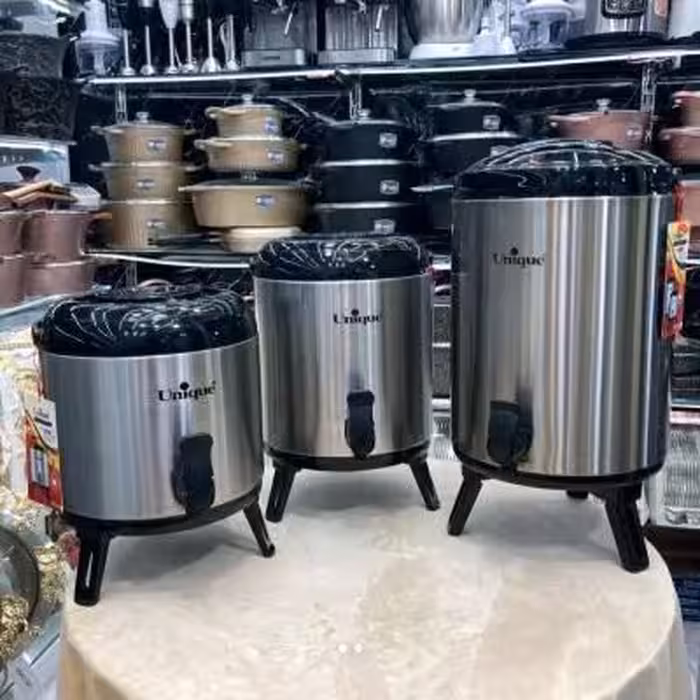 کلمن یونیک استیل 10 لیتر پایه دار