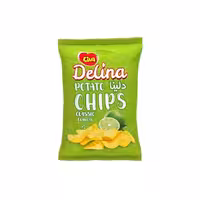 چیپس لینا مدل دلینا با طعم لیمو 52 گرمی