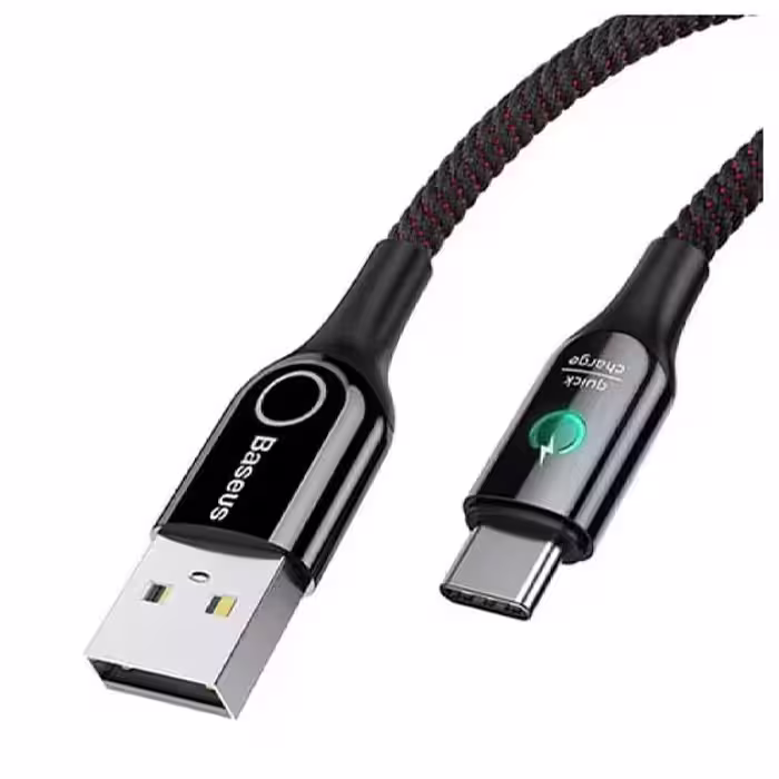 کابل USB به لایتنینگ باسئوس مدل C-Shaped طول 1 متر