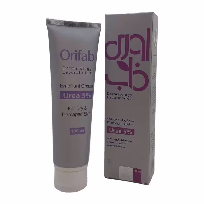 کرم مرطوب کننده حاوی اوره 5% و اوسرین اوری فاب_Orifab emollient cream for dry and damaged skin