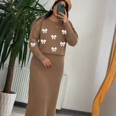 ست دو تیکه بافت