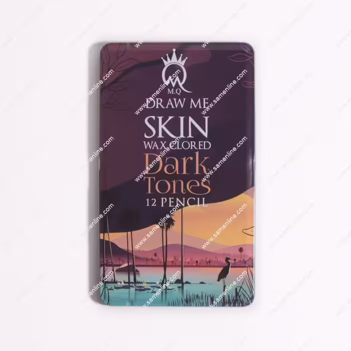 مداد رنگی 12 رنگ ام کیو سری پوست تیره مدل DARK SKIN