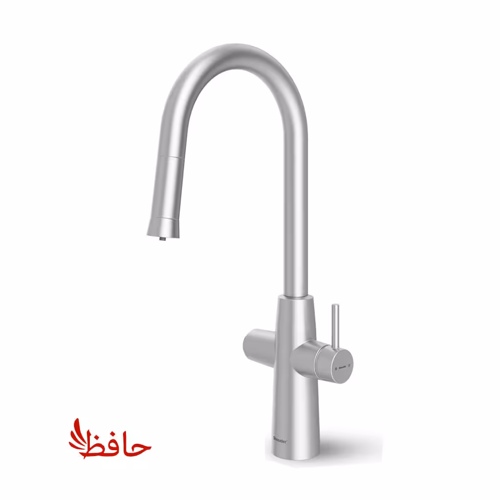 شیر ظرفشویی دومنظوره و شاوری شودر مدل دنیستر کروم مات