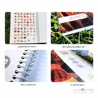 دفتر 40 برگ نقاشی سیمی مجلد الند کد PNT40