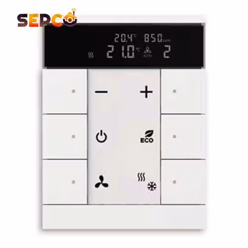 ترموستات 6 دکمه فشاری tenton برند ABB کد SBR/U6.0.1-84