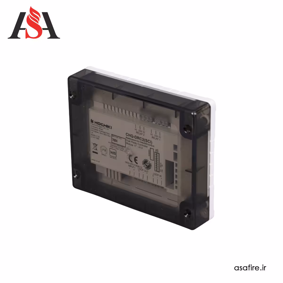 ماژول خروجی رله دوبل آدرس پذیر Hochiki مدل CHQ-DRC2(SCI)