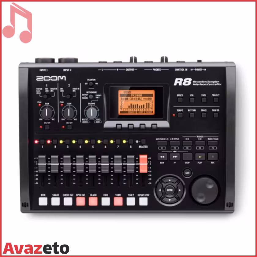 کارت صدا و رکوردر زوم ZOOM R8