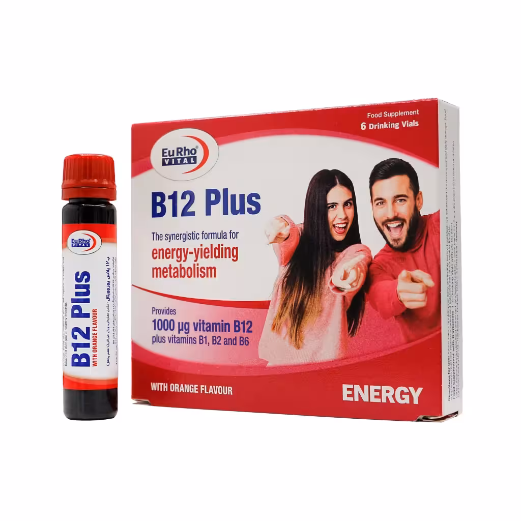 ویال خوراکی ب12 پلاس یوروویتال (6 عددی)