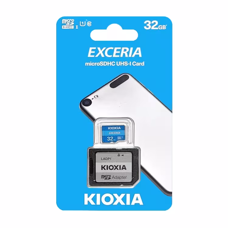 رم میکرو 32 گیگ KIOXIA مدل U1 100MB/s 633X آداپتور دار