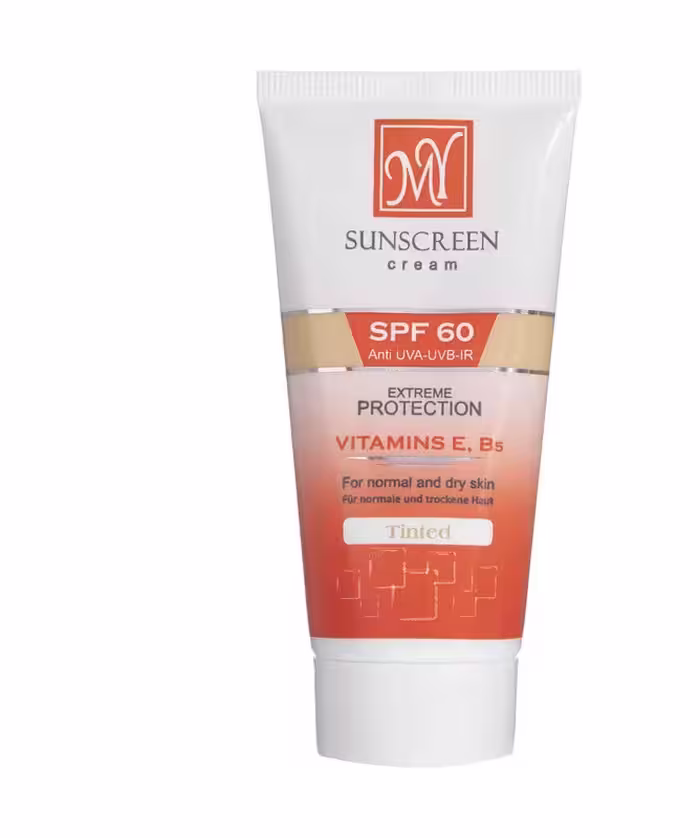 ضدآفتاب رنگی spf60  پوست نرمال تا خشک مای