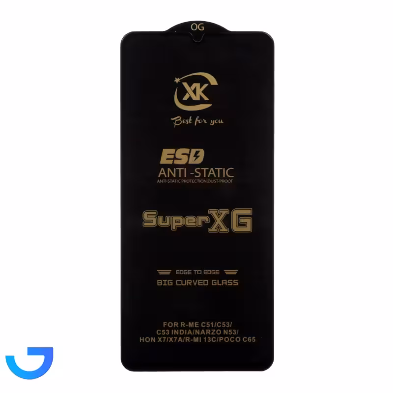 جزئیات ، قیمت و خرید گلس آنتی استاتیک Full Cover Super XG برای X7A/ C65 / M6 5G / X7/C51/C53/13C/A05 /A06/A07 | فروشگاه آریا