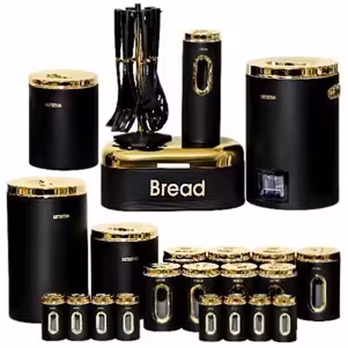 سرویس آشپزخانه آرتیستون 29پارچه درب فلزی طلایی