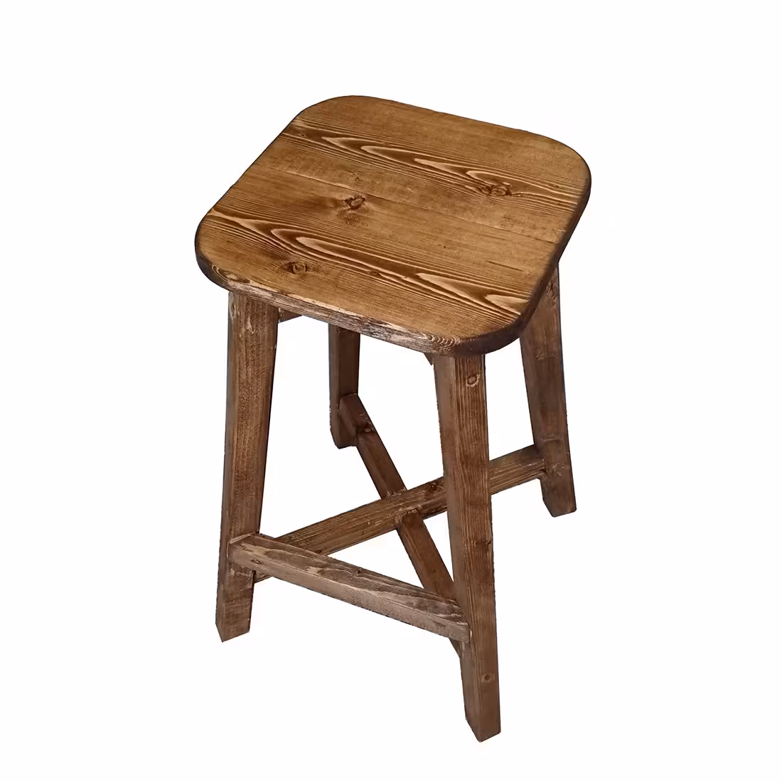 چهارپایه چوبی مدل  S60 (صندلی مربعی ارتفاع 60 جهت اپن کانتر کافه)