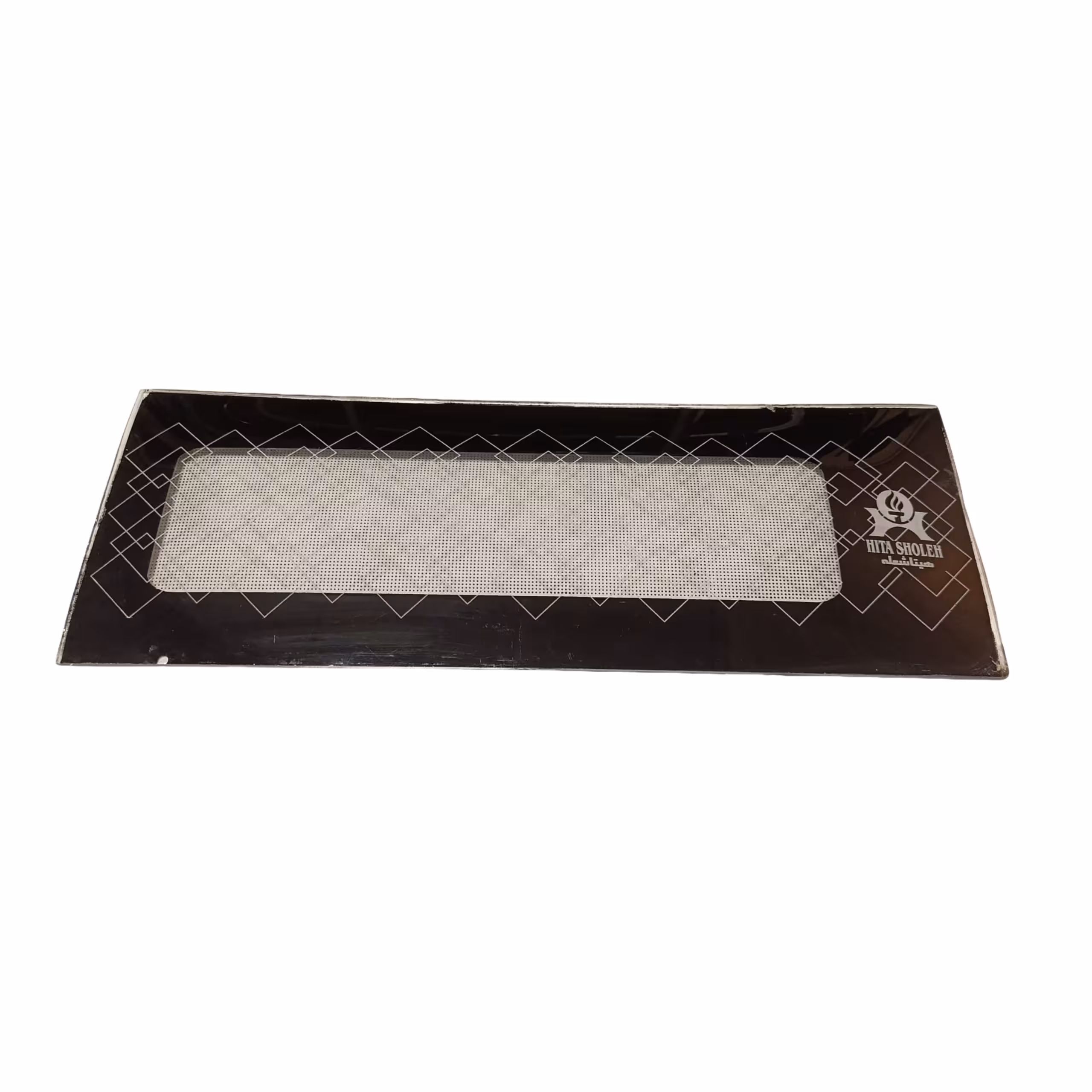 شیشه بخاری 24×62 هیتا شعله مدل ماهی