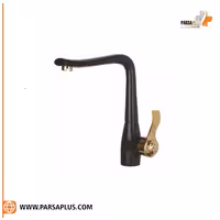 شیر آشپزخانه دوان مدل گلاژ مشکی طلایی