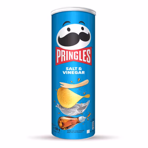 چیپس پرینگلز حجم 165 گرم نمک و سرکه ساخت ترکیه