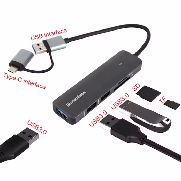 هاب پنج پورت بلو اند لس مدل HC502