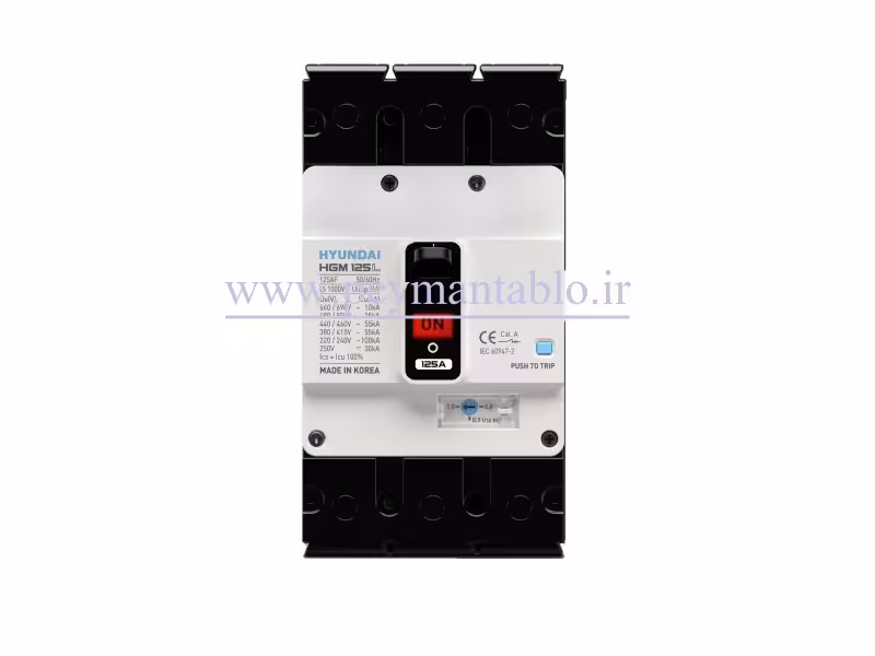 کلید اتوماتیک کامپکت 250 آمپر،سه پل، (380/415V AC) هیوندایی