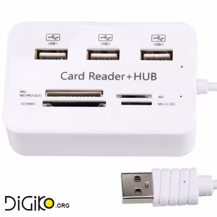 کارت خوان به همراه هاب USB (کمبو)