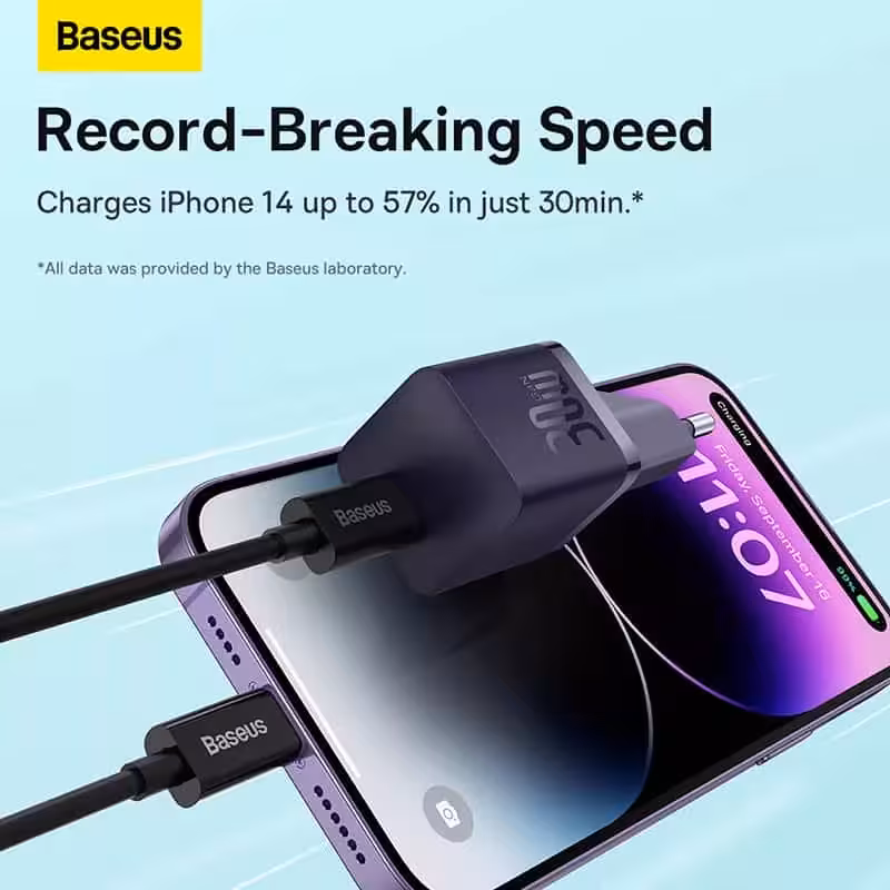 شارژر دیواری 30 وات بیسوس مدل GAN5