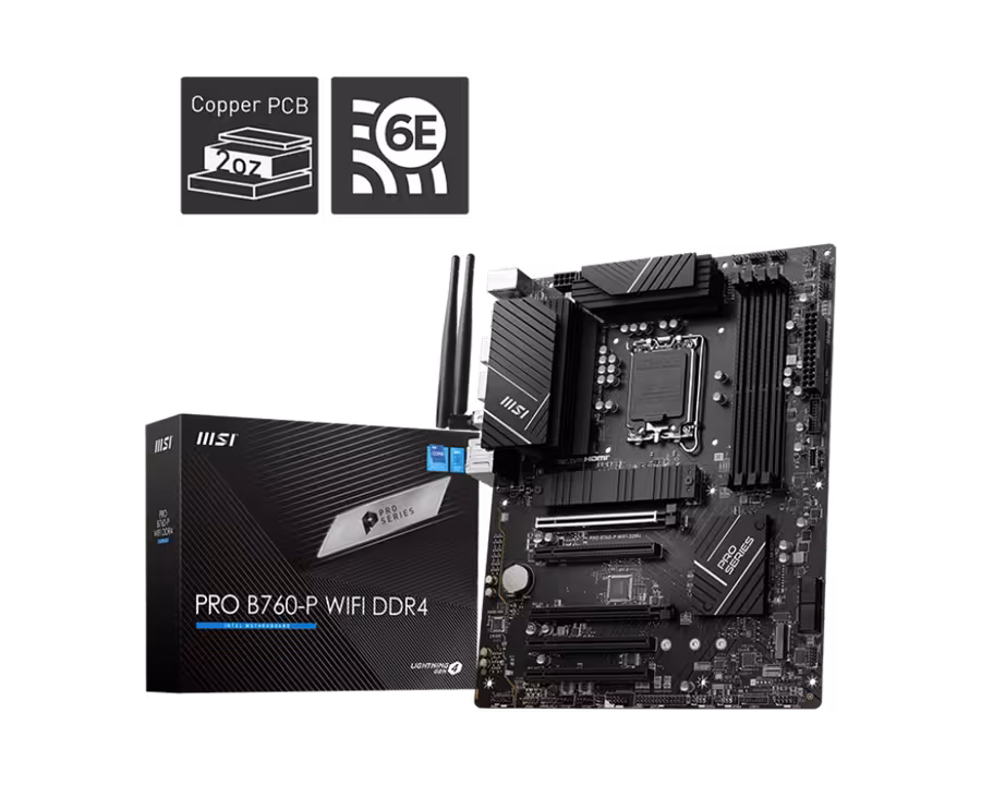مادربرد ام اس آی مدل PRO B760-P WIFI DDR4 سوکت 1700