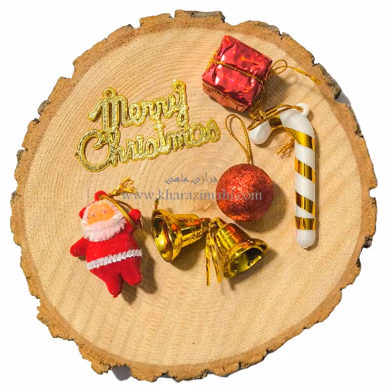 پک تزیینات کریسمس طرح بابانوئل