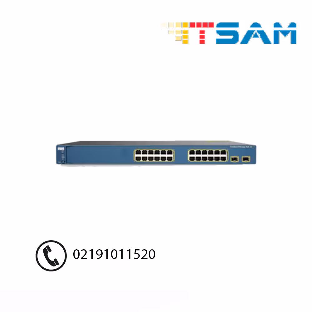 سوئیچ شبکه سیسکو 24 پورت WS-C3560-24TS-S