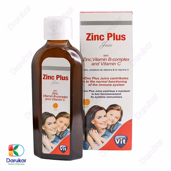 شربت زینک پلاس استار ویت با طعم پرتقال 200 میلی لیتر