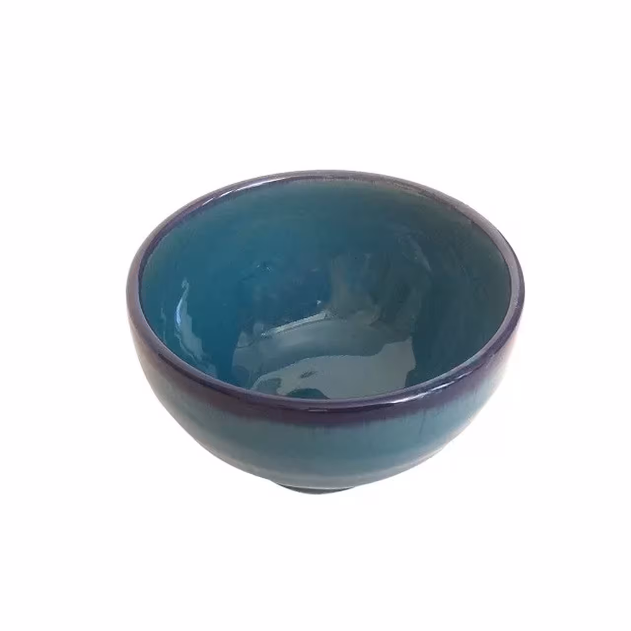 کاسه 2 نفره سفالی درجه 1 طرح فیروزه ای