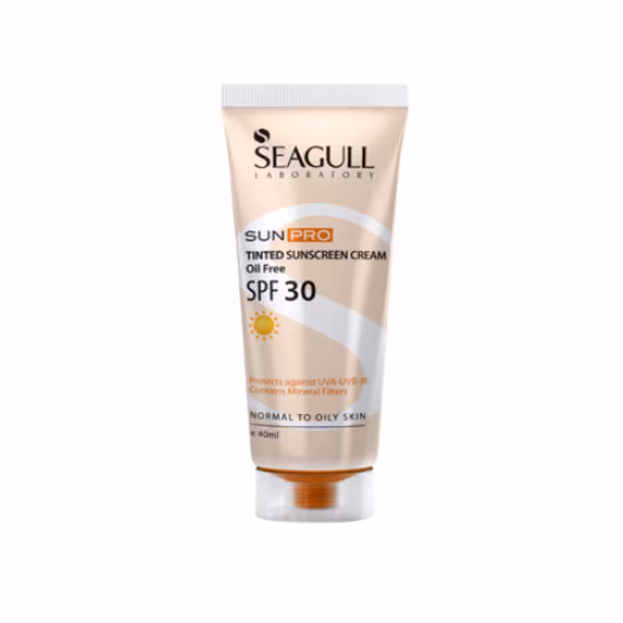 ضد آفتاب رنگی فاقد چربی سی گل SPF30 مناسب پوست های چرب و معمولی 40 میلی لیتر