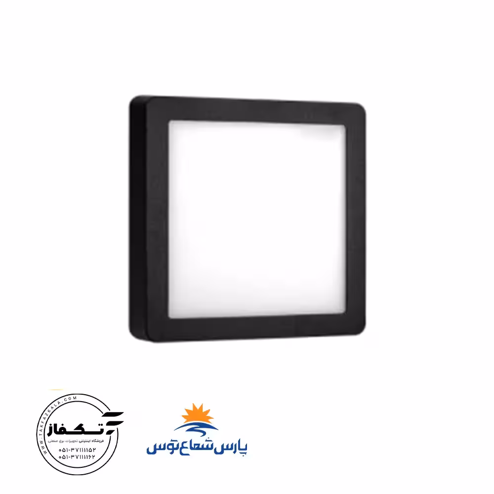 پنل روکار رونا 30 وات بدنه مشکی20*20 مربع رنگ سفیدپارس شعاع توس