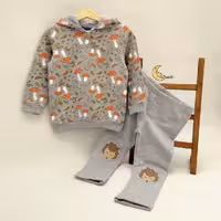 هودی و شلوار نوزادی طرح جوجه‌ تیغی برند لوپیلو