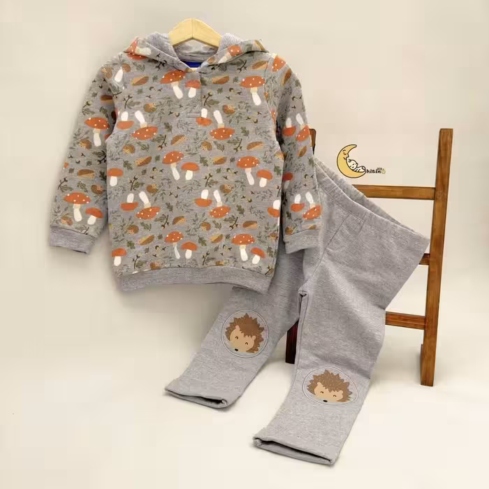 هودی و شلوار نوزادی طرح جوجه‌ تیغی برند لوپیلو