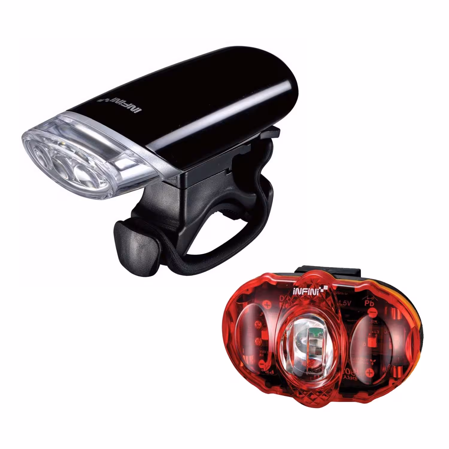 ست چراغ جلو و عقب دوچرخه اینفینی مدل I-1206