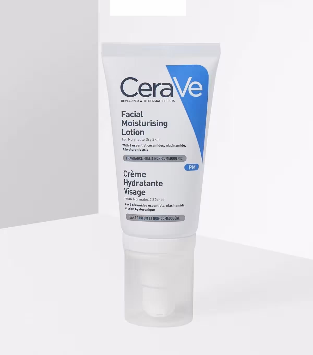 کرم شب مرطوب کننده و آبرسان سراوی Cerave حجم 52 میل | حاوی سرامید، نیاسینامید، هیالورونیک اسید Cerave Facial Moisturising Lotion for normal to dry skin (PM) 52ml