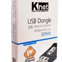 کارت شبکه USB بی سیم کی نت مدل 300Mb بدون انتن