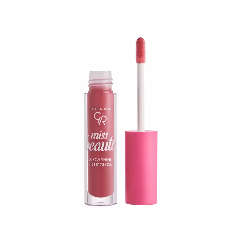 رژ لب مایع کلدن رز سری miss beauty مدل GLOW SHINE 3D شماره 04 رنگ