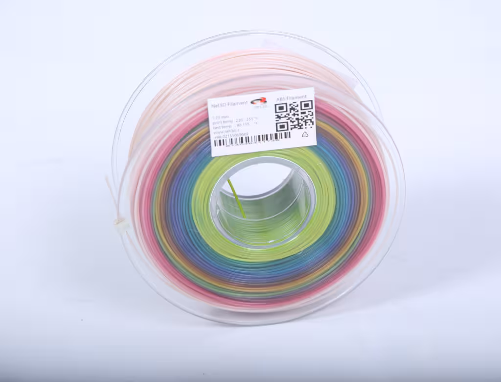 فیلامنت رنگین کمانی ABS نت تری دی (ABS Multi Color Filament) NET3D