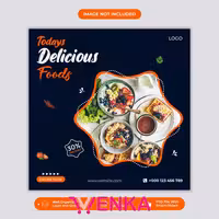 قالب منو غذا کد4729