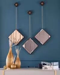 آینه 3 تیکه دکوراتیو زنجیر دار (پست پیشتاز پس کرایه)