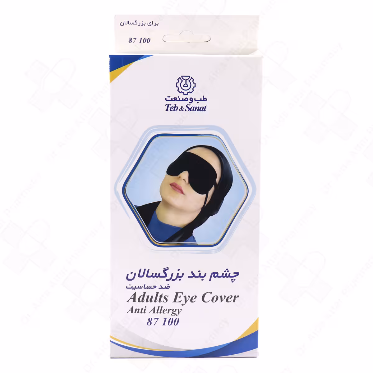 چشم بند یک طرفه بزرگسال طب و صنعت کد 87400 تک سایز