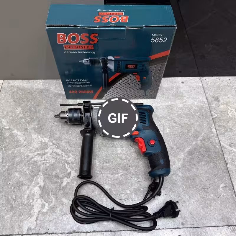 دریل 13 چکشی نیم تنه فلزی باس مدل 5852