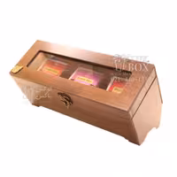 جعبه  پذیرایی دمنوش جعبه چوبی لوکس باکس کد LB323-1 
