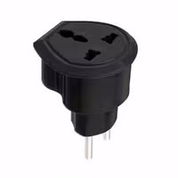 تبدیل 3به2 برق ارت دار تیراژه مدل Sepehr-مشکی